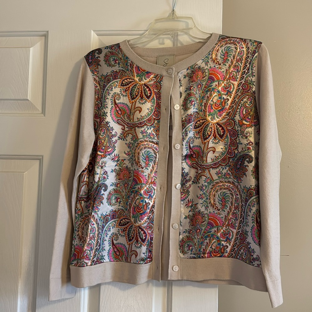 Sioni Multicolor Paisley Cardigan